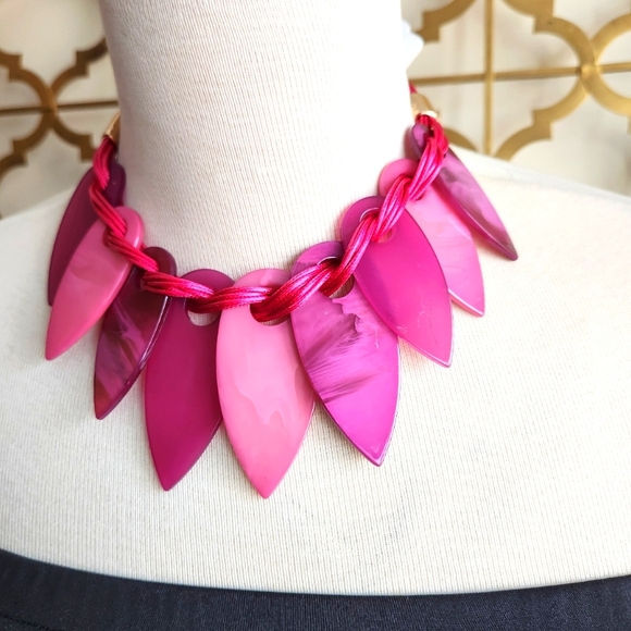 Pink Statement Necklace - Picture 8 of 10